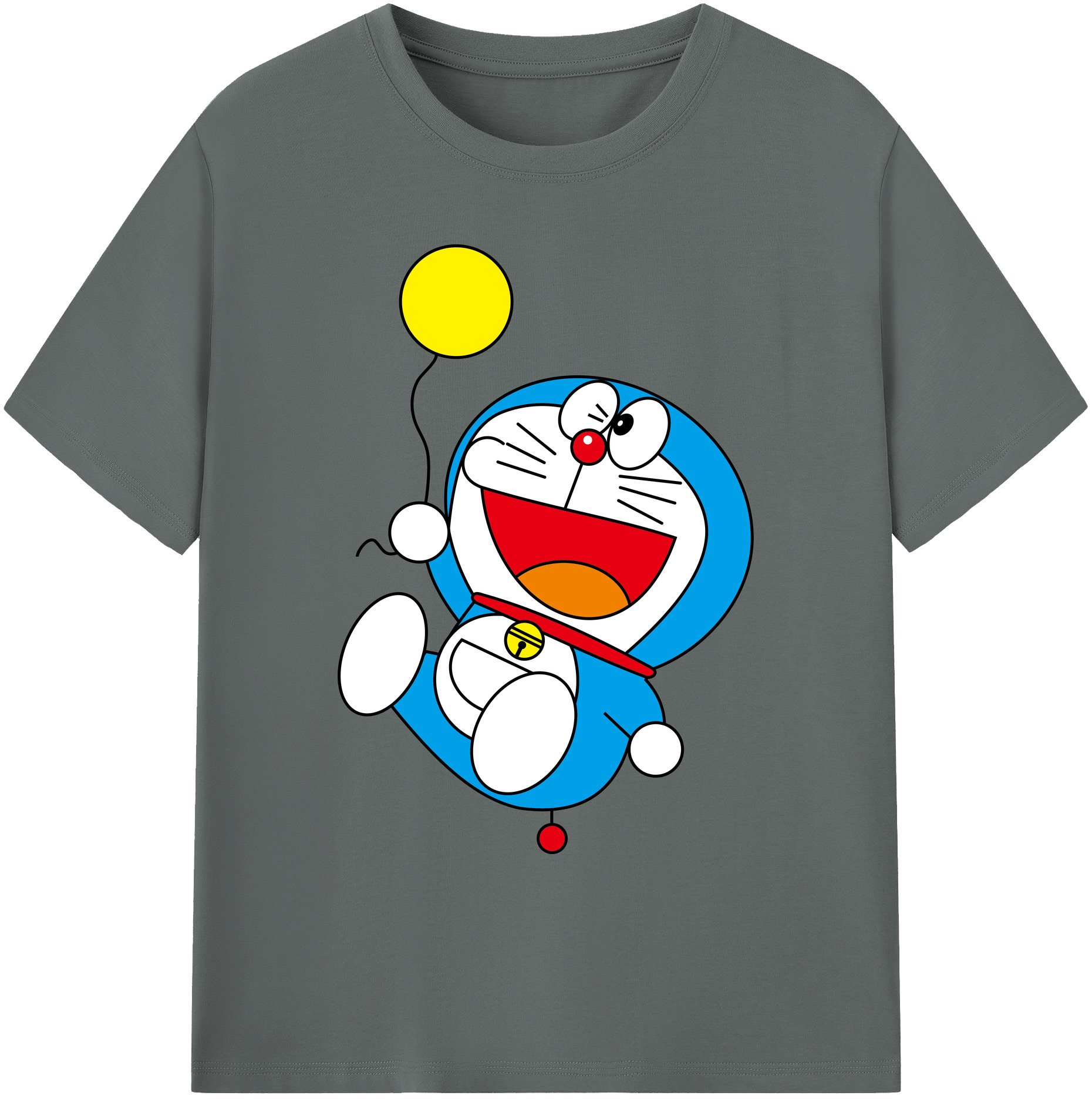 （画像用） ドラえもん Doraemon 綿100％ メンズ半袖Tシャツ｜肌触りやわらか＆通気性